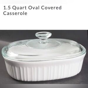 Corning Corelle 1.5 Qt. Two Piece Oval Covered Casserole